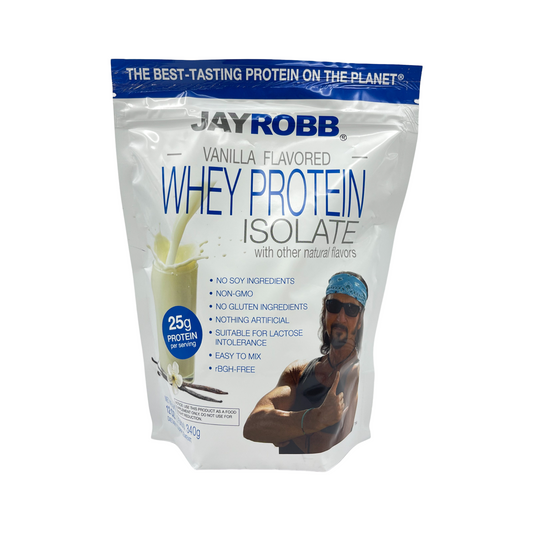 JAYROBB: Whey Protein Isolate Vanilla Flavored 12oz