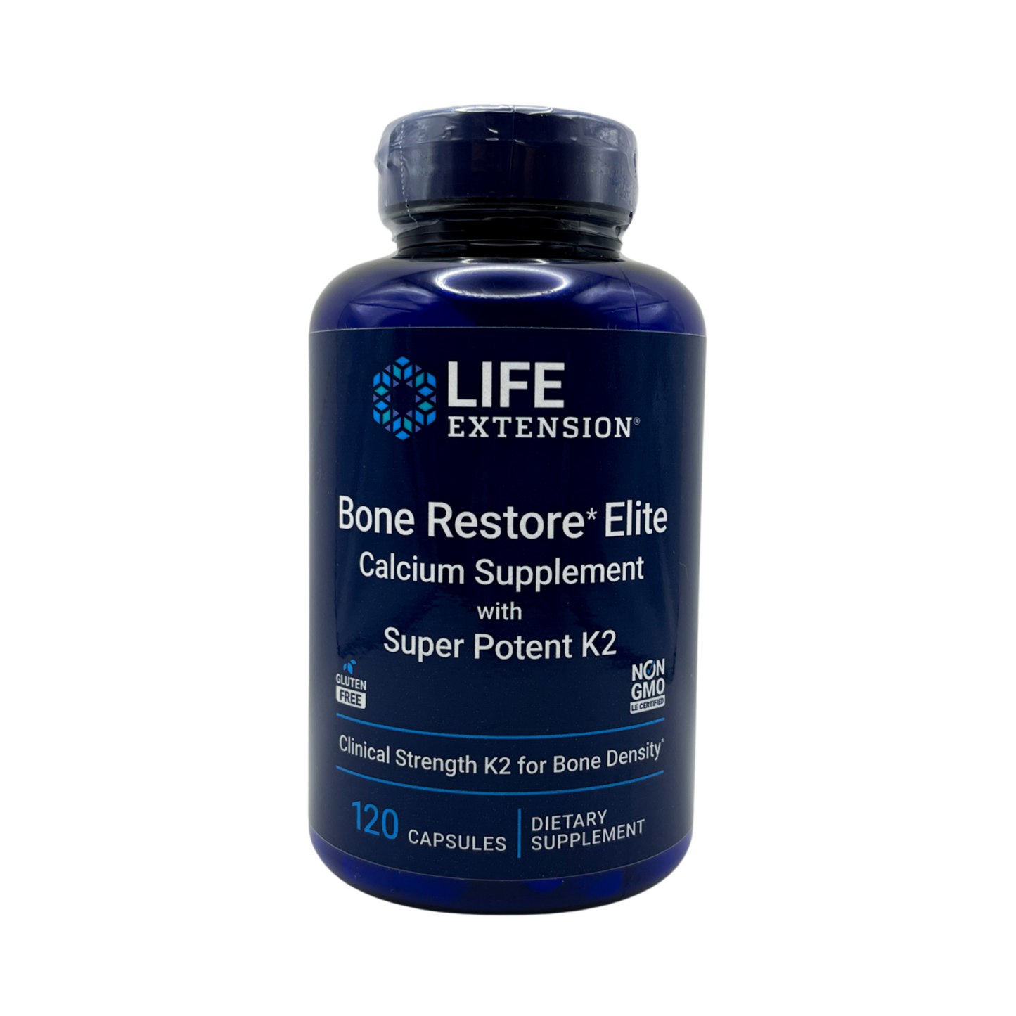 Life Extension: Bone Restore* Elite Calcium Supplement with Super Potent K2 120 Capsules