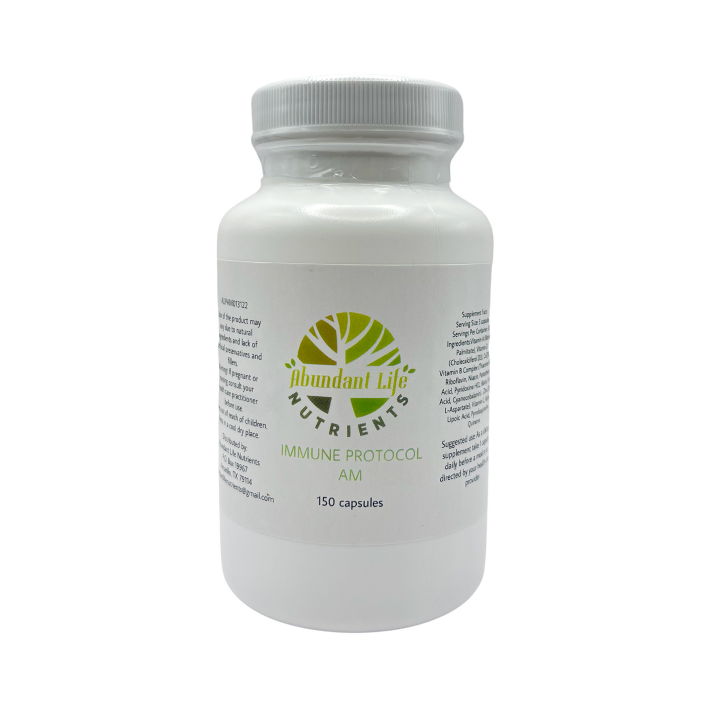 Abundant Life: Immune Protocol AM 150 Capsules